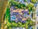 Bird's-eye view of a luxurious home and landscaping at 8376 Catamaran Cir, Lakewood Ranch, FL 34202