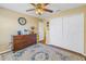 Bedroom with double closets and wood floors at 9047 Antigua Dr, Seminole, FL 33777