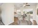 Dining area adjacent to the kitchen with a view of the outdoors at 9201 40Th N Way, Pinellas Park, FL 33782