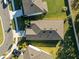 Aerial view of house and driveway at 12907 Brookside Moss Dr, Riverview, FL 33579