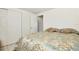 Bedroom with a queen bed and built-in closet at 10111 Lazy Creek Ct, Tampa, FL 33615