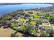 Wide aerial view of lakefront neighborhood at 11114 Lake Sassa Dr, Thonotosassa, FL 33592
