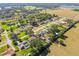Aerial view of a residential neighborhood with houses, yards, and a pool at 11114 Lake Sassa Dr, Thonotosassa, FL 33592