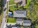 Aerial view showing home's location, landscaping, and nearby properties at 116 S Hale Ave, Tampa, FL 33609