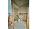 Bathroom with glass shower and mosaic tile flooring in need of repair and renovation at 116 S Hale Ave, Tampa, FL 33609