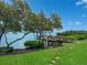 Private waterfront dock with seating at 1515 Pinellas Bayway S # 40, St Petersburg, FL 33715