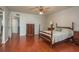Spacious bedroom featuring hardwood floors and ample closet space at 2451 Canadian Way # 47, Clearwater, FL 33763