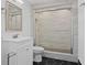 Updated bathroom with a white vanity, a large shower with textured tiles, and a toilet at 4015 Bayshore Blvd # 16A, Tampa, FL 33611