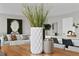 Modern dining area with a wood table and stylish decor at 4015 Bayshore Blvd # 16A, Tampa, FL 33611