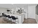 Modern kitchen with island and white shaker cabinets at 4015 Bayshore Blvd # 16A, Tampa, FL 33611