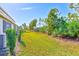 Expansive green backyard with privacy landscaping and plenty of room at 4781 Vignette Way, Sarasota, FL 34240