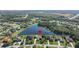 Wide aerial showcasing home's waterfront location at 15435 27Th E Ct, Parrish, FL 34219