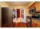 Kitchen with stainless steel appliances and wood cabinets at 2621 13Th N St, St Petersburg, FL 33704
