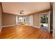 Bright living room with hardwood floors and a ceiling fan at 2621 13Th N St, St Petersburg, FL 33704