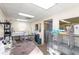 Spacious grooming area with wash station and kennels at 3111 Lewis Rd, Dover, FL 33527