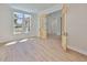 Bright office with hardwood floors, large windows, and unique wood frame glass doors at 3509 W Leona St, Tampa, FL 33629