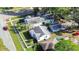 Aerial view of house and backyard, highlighting its size and landscaping at 510 35Th N Ave, St Petersburg, FL 33704