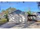 View of two-car garage with paved driveway at 510 35Th N Ave, St Petersburg, FL 33704