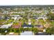 Aerial view of neighborhood with variety of homes and green lawns at 6761 15Th N Ave, St Petersburg, FL 33710