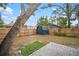 Fenced backyard with shed and patio area at 851 16Th S Ave, St Petersburg, FL 33701