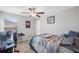 Cozy bedroom with a workspace and a comfortable bed at 11321 Chilly Water Ct, Riverview, FL 33569