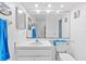 Clean bathroom with single sink vanity and toilet at 1202 Sawdust Ct, Valrico, FL 33596