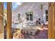Backyard patio with concrete and brick accents at 1202 Sawdust Ct, Valrico, FL 33596