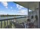 Relaxing balcony boasting water views and comfortable seating at 143 94Th Ave # 2, Treasure Island, FL 33706