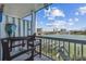 Peaceful balcony overlooking the marina and cityscape at 143 94Th Ave # 2, Treasure Island, FL 33706