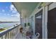 Balcony with seating and beautiful water views at 143 94Th Ave # 2, Treasure Island, FL 33706