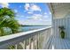 Expansive water view from balcony, city skyline in distance at 143 94Th Ave # 2, Treasure Island, FL 33706