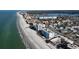 Aerial view of beachfront homes and coastline at 17400 Gulf Blvd # I5, Redington Shores, FL 33708