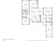 Floor plan showing a 3 bedroom, 2 bathroom house at 2537 Martha Ln, Land O Lakes, FL 34639