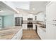 Modern kitchen with white cabinets and granite countertops at 2537 Martha Ln, Land O Lakes, FL 34639