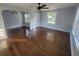 Bright living room featuring hardwood floors and high ceilings at 3631 4Th N Ave, St Petersburg, FL 33713