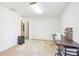 Craft room with sewing machine and storage; leads to bathroom at 4039 Eagles Nest Dr, Valrico, FL 33596