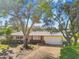 Ranch-style home nestled amongst lush greenery, featuring a spacious driveway at 4780 Butterfly Ne Pl, St Petersburg, FL 33703