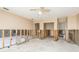 A gutted bedroom awaiting reconstruction at 3954 Marine Pkwy, New Port Richey, FL 34652