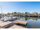 Stunning view of the canal with multiple boats and waterfront homes at 3954 Marine Pkwy, New Port Richey, FL 34652