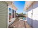 Brick paved patio overlooking the canal, offering waterfront views at 3954 Marine Pkwy, New Port Richey, FL 34652