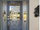 Modern front door with etched glass detail at 7234 1St S Ave, St Petersburg, FL 33707