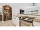 Kitchen with built-in wine fridge and cooktop at 1002 S Moody Ave # 2, Tampa, FL 33629