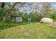 Private backyard archery range with targets and ample space at 11815 Lakewood Dr, Hudson, FL 34669