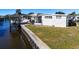 Single wide home with boat dock and access to the canal at 162 S Saint Thomas Cir, Apollo Beach, FL 33572