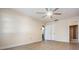 Bedroom with wood-look floors and ceiling fan at 10800 Us 19 N. # 230, Pinellas Park, FL 33782