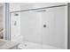 Large walk-in shower with a built-in seat at 12236 Meditation Trl, Venice, FL 34293