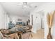 Dining area with glass-top table and wicker chairs at 2232 Greenwich Dr # 56, Sun City Center, FL 33573