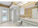 Bathroom with shower, toilet and vanity at 2761 Westchester N Dr, Clearwater, FL 33761