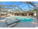 Relaxing pool and spa with covered patio and views at 2761 Westchester N Dr, Clearwater, FL 33761