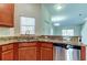 Kitchen sink and granite countertop detail at 31225 Claridge Pl, Wesley Chapel, FL 33543